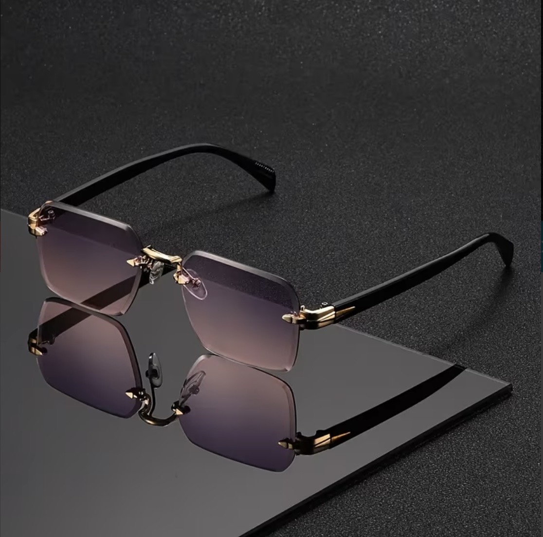 AURA Frameless Beveled Square — Desert Dusk — New · Unisex · Desert Dusk