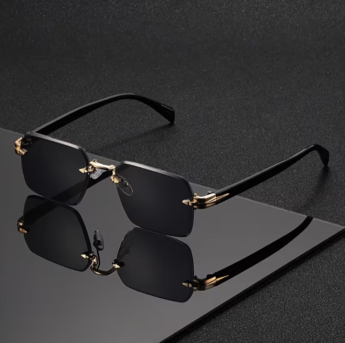 AURA Frameless Beveled Square — Eclipse — New · Unisex · Eclipse